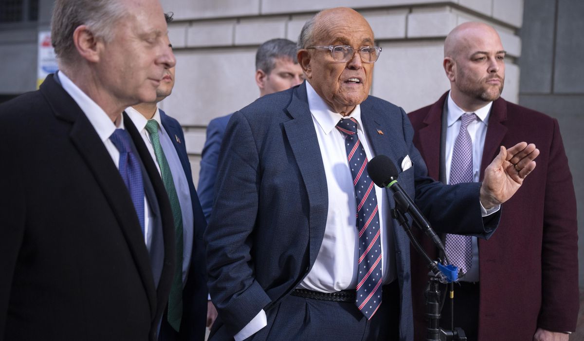 NextImg:Rudy Giuliani doesn’t show up to trial over whether he must give up his home and World Series rings