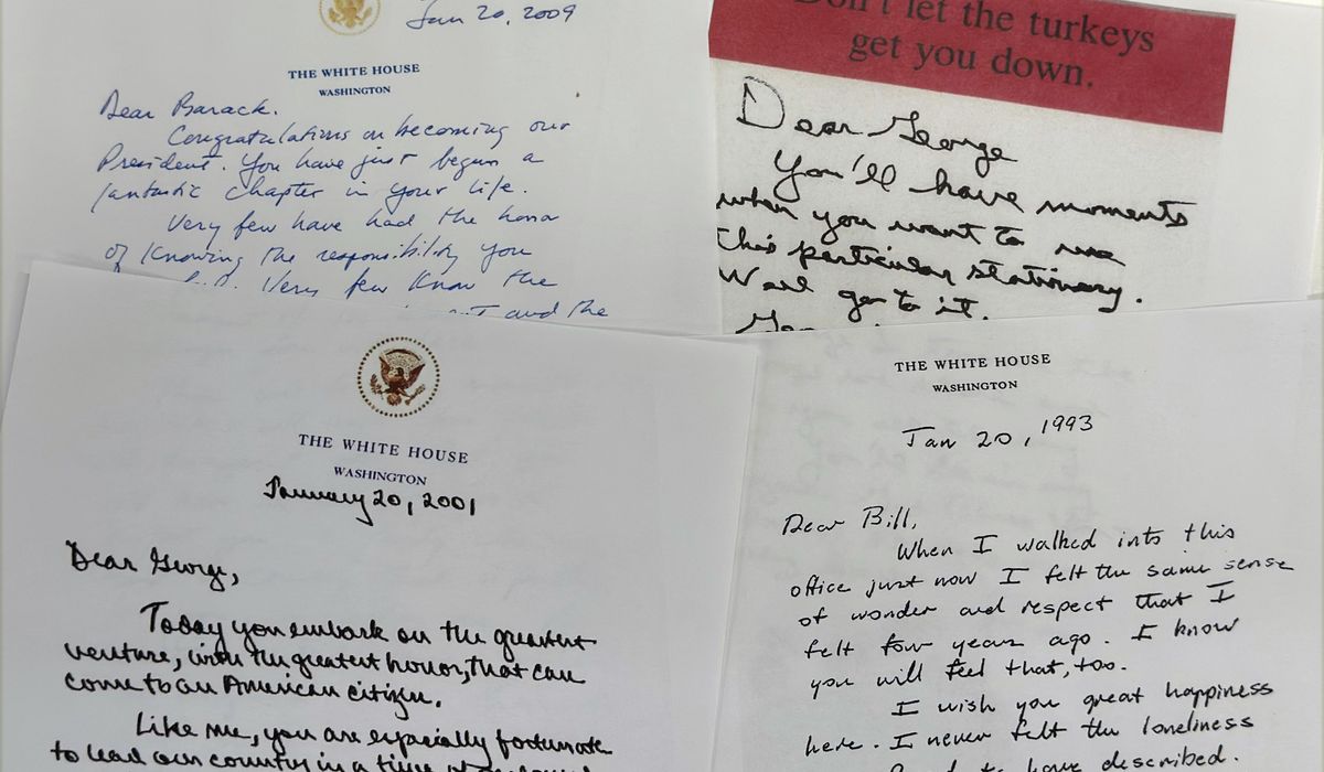 NextImg:Biden got an Oval Office letter from Trump and may leave one in the desk himself. It’d be a first