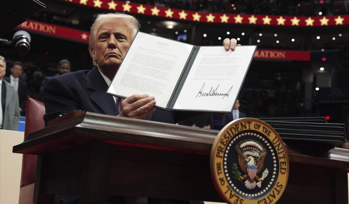 NextImg:Trump signs flurry of executive orders after inauguration parade