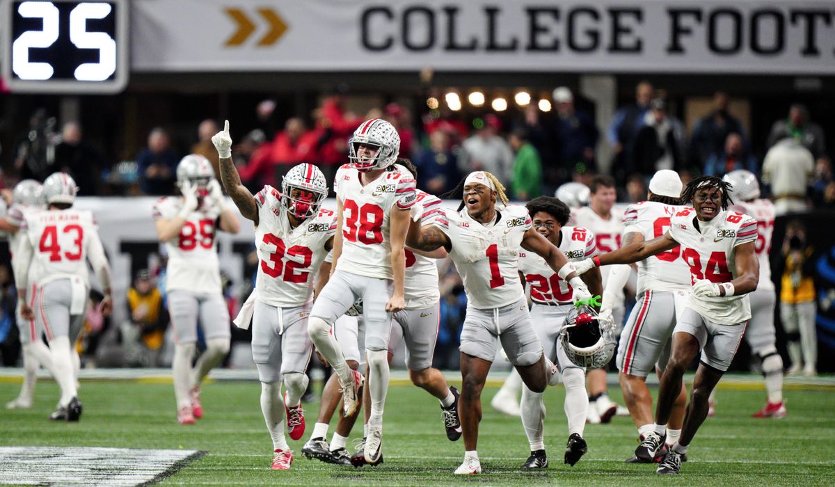 NextImg:Ohio State outlasts Notre Dame in CFP championship game to win first national title since 2014