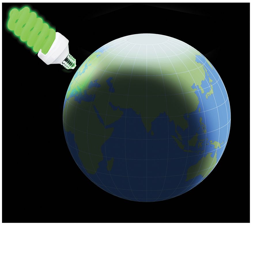 Green energy for developing nations around the world illustration by Alexander Hunter/The Washington Times