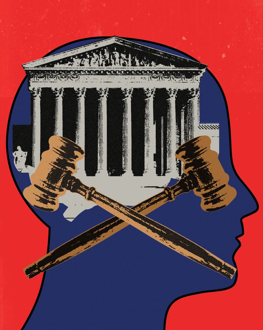 Supreme Court ruling affecting Title IX illustration by Linas Garsys / The Washington Times