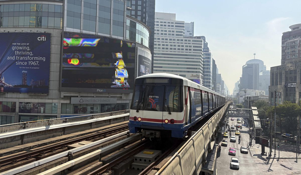 NextImg:Thai authorities seek to ease air pollution in capital by offering free public transport
