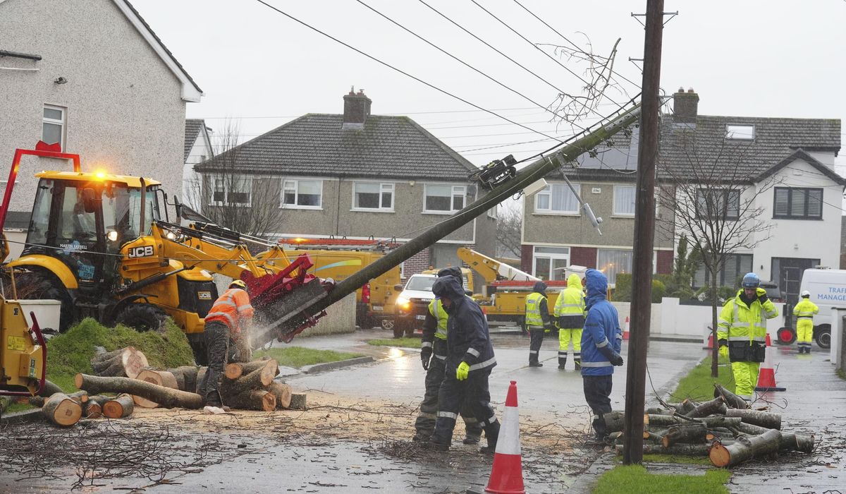 NextImg:Thousands in Ireland still without power after Storm Eowyn as more wild weather wallops U.K., France
