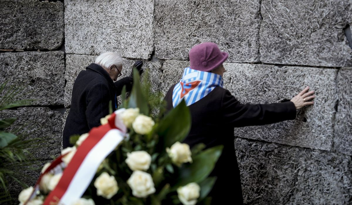 NextImg:At Auschwitz memorial, survivors see echoes of the past in rising antisemitism