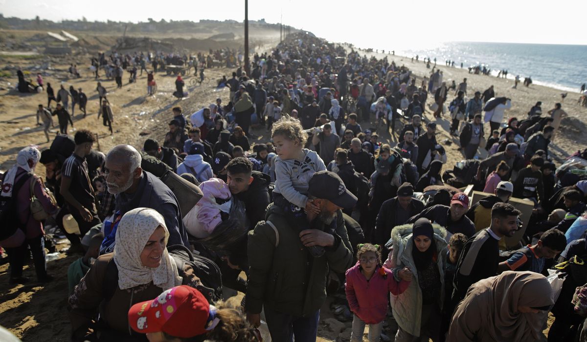 NextImg:Palestinians celebrate their return to northern Gaza after 15 months of war