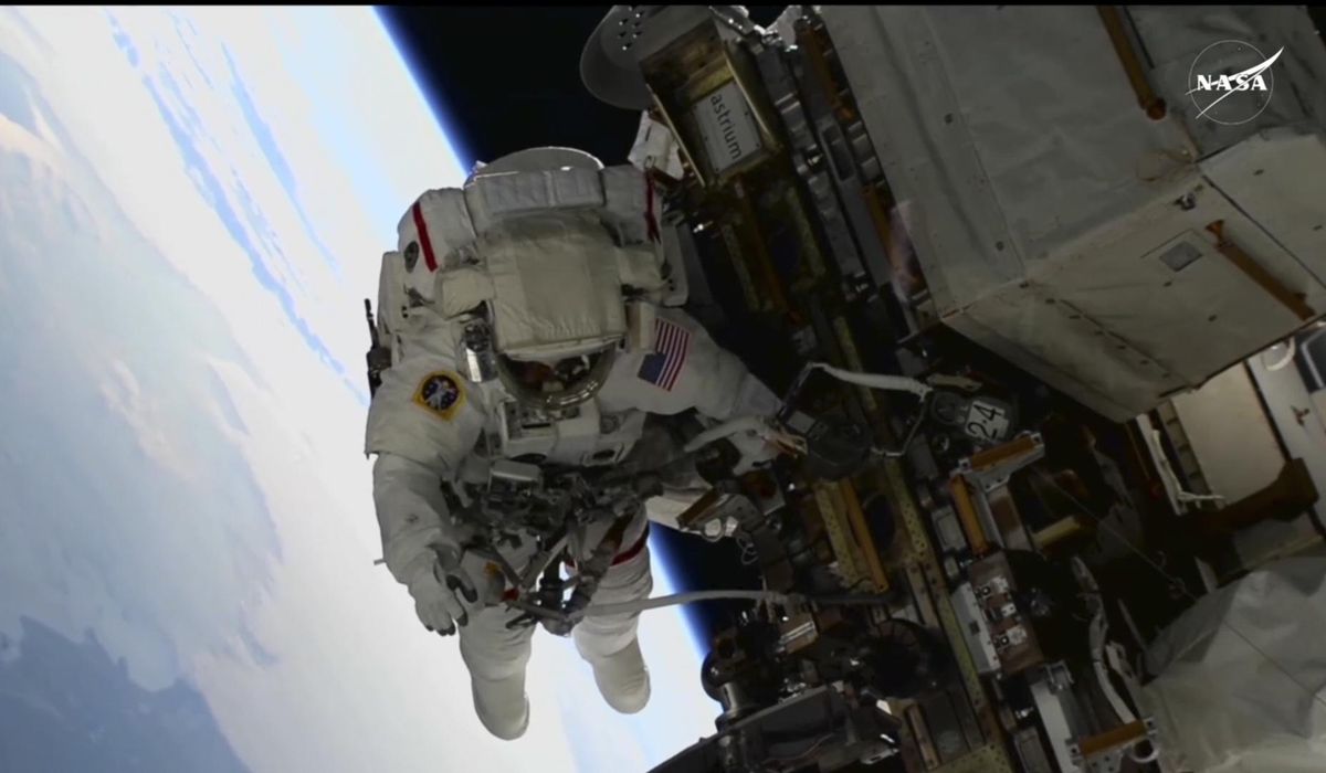 NextImg:NASA’s 2 stuck astronauts take their first spacewalk together
