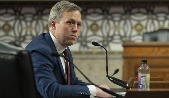 Daniel Driscoll, President Donald Trump's nominee to be the Department of Defense's Secretary of the Army, testifies before a Senate Armed Services Committee hearing on his nomination on Capitol Hill, Thursday, Jan. 30, 2025, in Washington (AP Photo/Manuel Balce Ceneta)