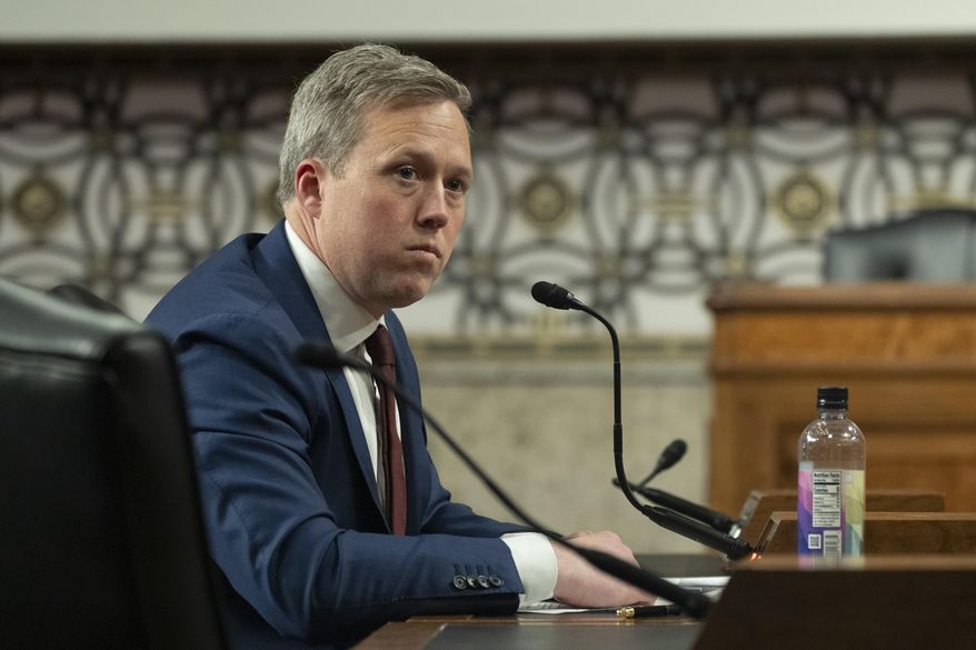 Daniel Driscoll, President Donald Trump's nominee to be the Department of Defense's Secretary of the Army, testifies before a Senate Armed Services Committee hearing on his nomination on Capitol Hill, Thursday, Jan. 30, 2025, in Washington (AP Photo/Manuel Balce Ceneta)
