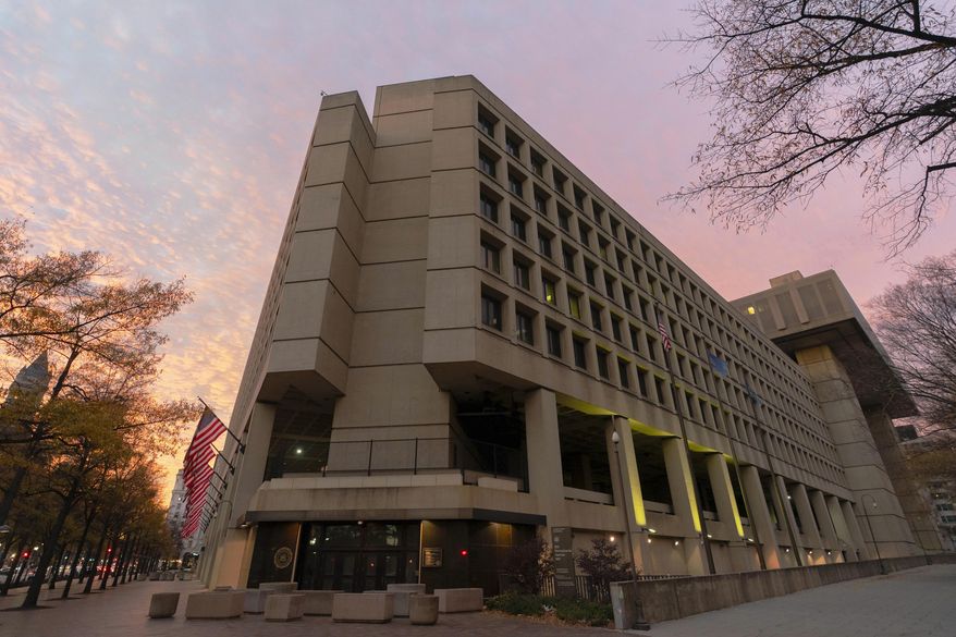 FILE - Federal Bureau of Investigation (FBI) Headquarters is seen in Washington, Saturday, Dec. 7, 2024. (AP Photo/Jose Luis Magana, File)