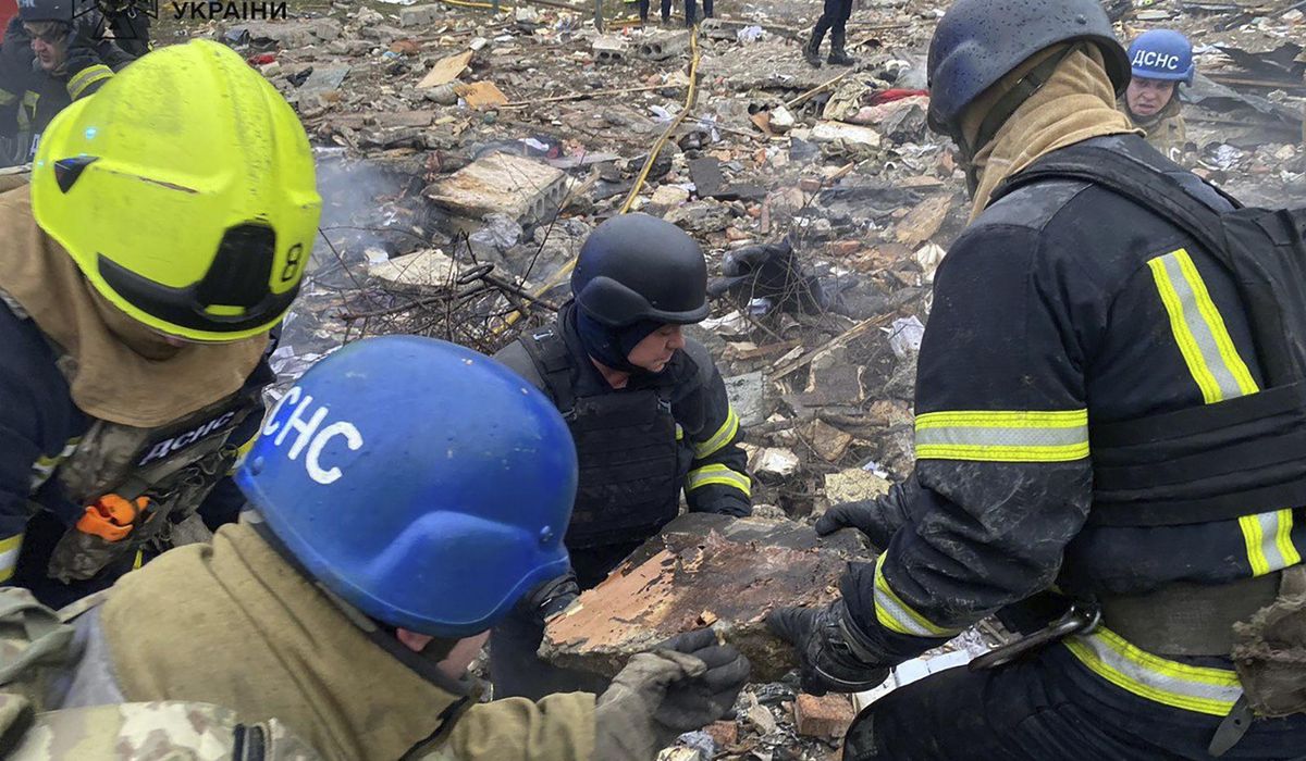 NextImg:Russian drone and missile attacks kill 8 in Ukraine