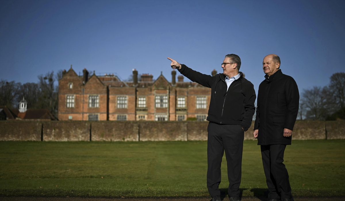 NextImg:U.K.’s Starmer welcomes German leader to his country estate as he touts ‘reset’ with the EU