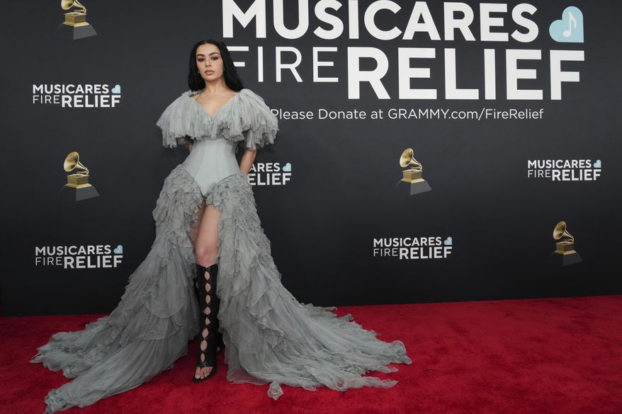 Charli XCX arrives at the 67th annual Grammy Awards on Sunday, Feb. 2, 2025, in Los Angeles. (Photo by Jordan Strauss/Invision/AP)