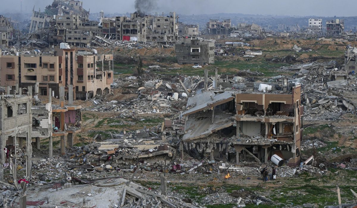 NextImg:Trump not aiming to place soldiers in Gaza, White House says