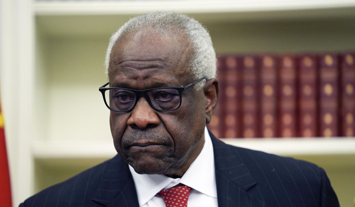 NextImg:Justice Thomas raises free speech concerns with regard to college bias response teams