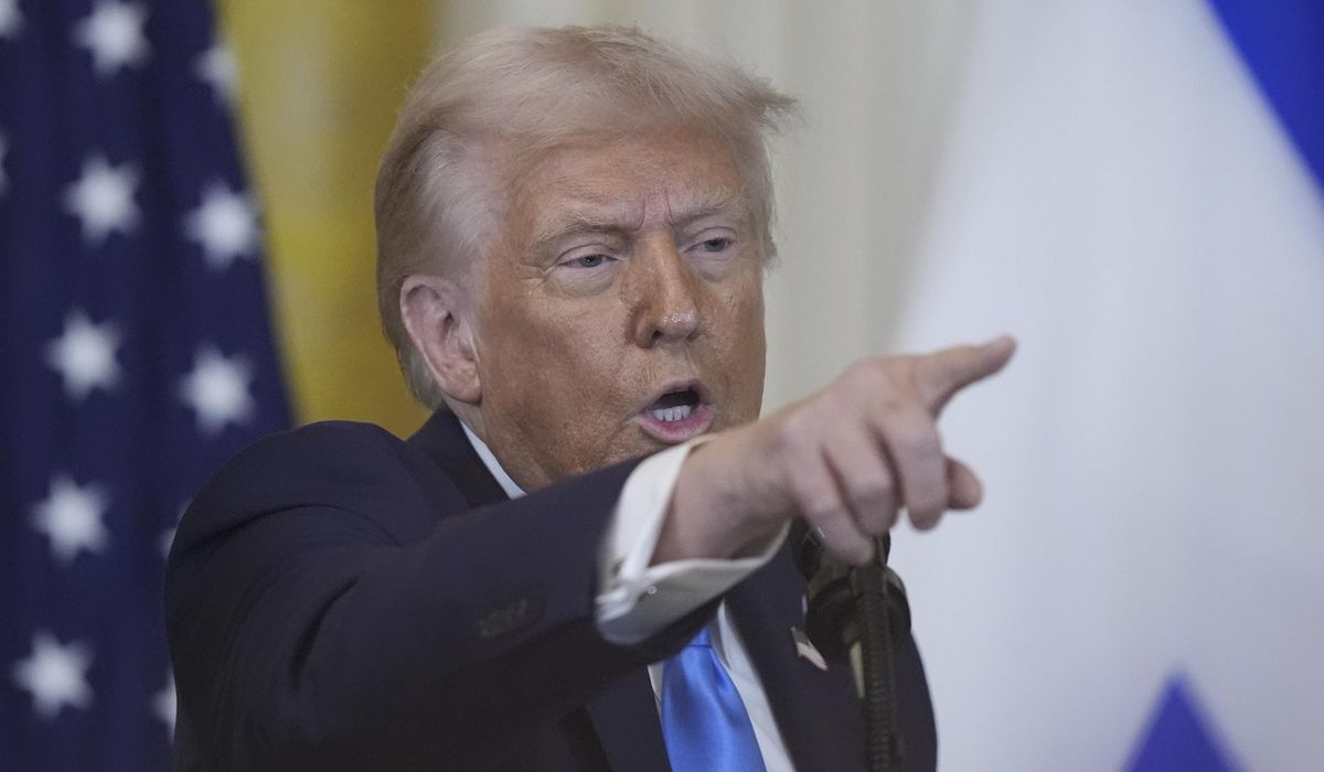 NextImg:White House says Trump’s plan for Palestinian relocation would not be permanent