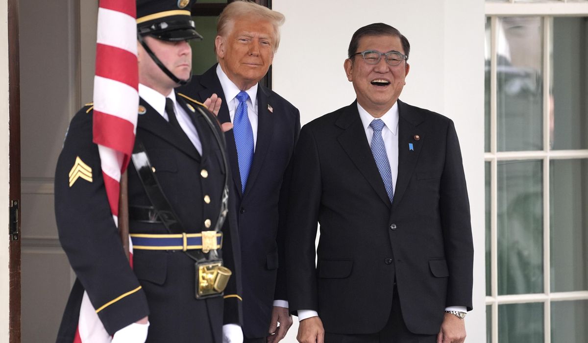 NextImg:Trump greets Japanese PM Ishiba as U.S. Steel deal tests ties