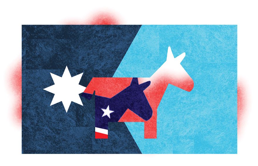 Liberal Democrats in Minnesota illustration by Alexander Hunter/The Washington Times