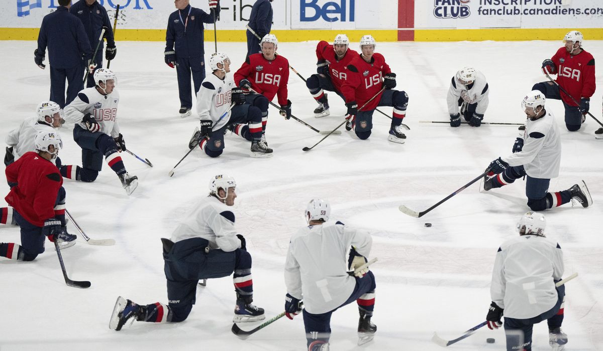 NextImg:Guy Gaudreau joins U.S. team for practice at the 4 Nations Face-Off