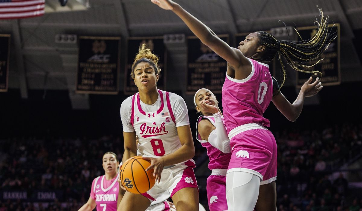 NextImg:No. 2 Notre Dame women have best ranking in 6 years behind UCLA, South Carolina drops to 4th