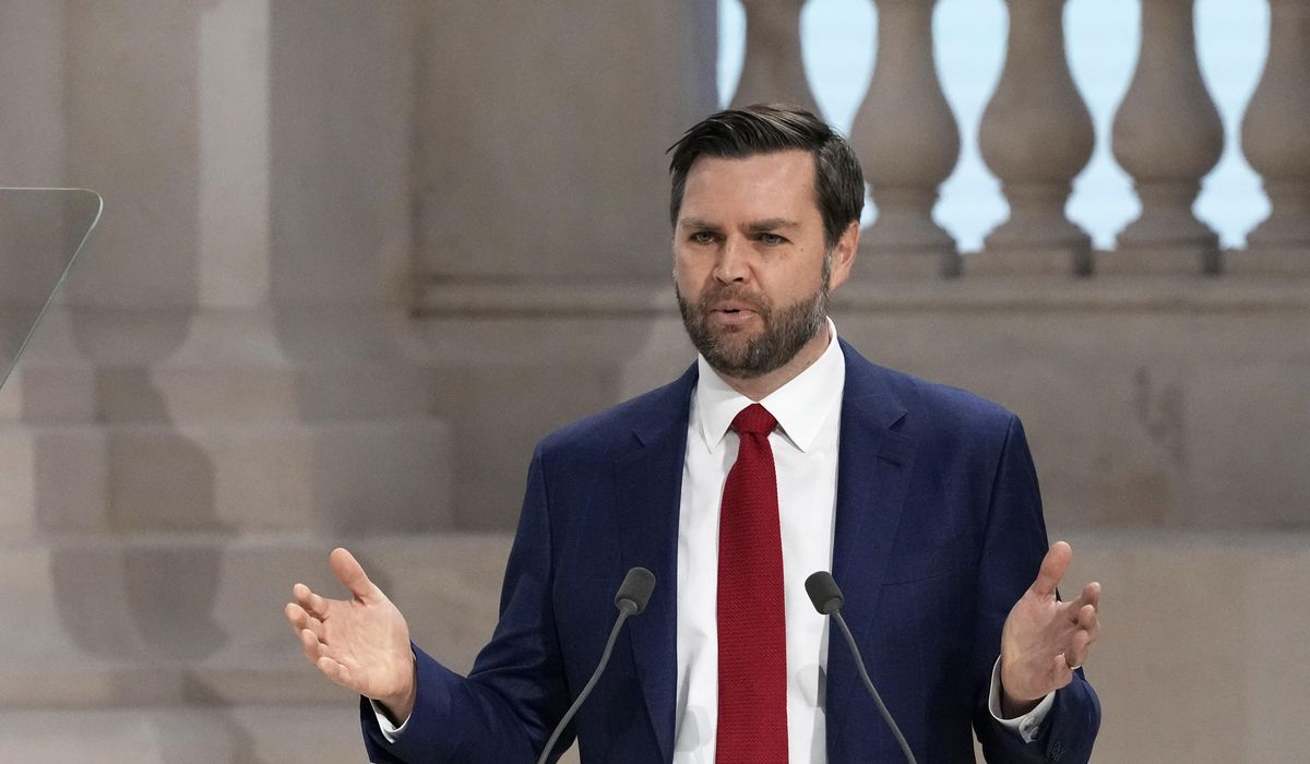 NextImg:J.D. Vance rails against ‘excessive regulation’ of AI at Paris summit in rebuke to European efforts