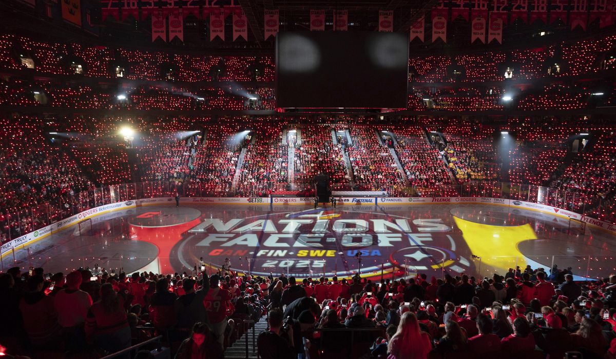NextImg:Fans in Montreal boo U.S. anthem prior to Americans’ 4 Nations Face-Off game