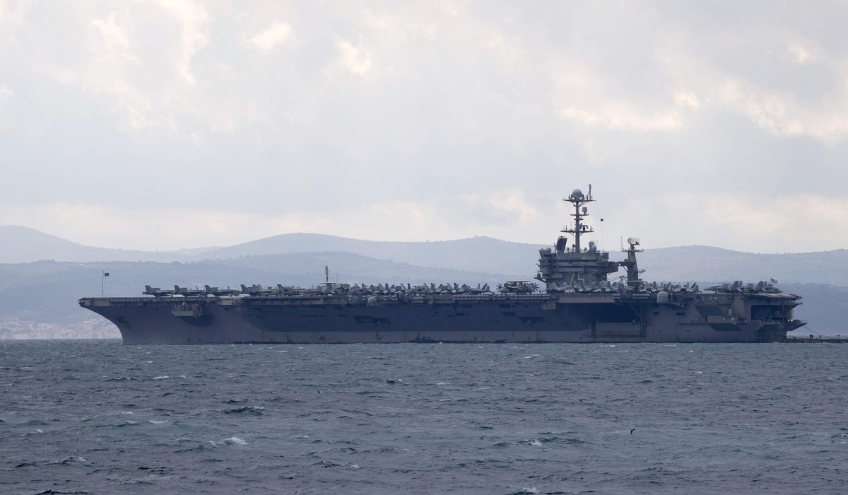 NextImg:U.S. aircraft carrier collides with merchant ship near Egypt, but no injuries reported