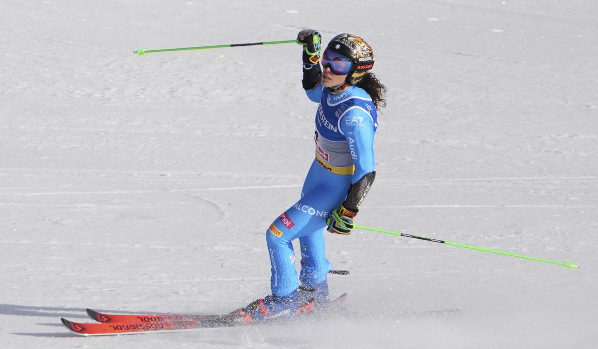NextImg:Italian skier Brignone wins the GS at worlds as defending champ Shiffrin skips race
