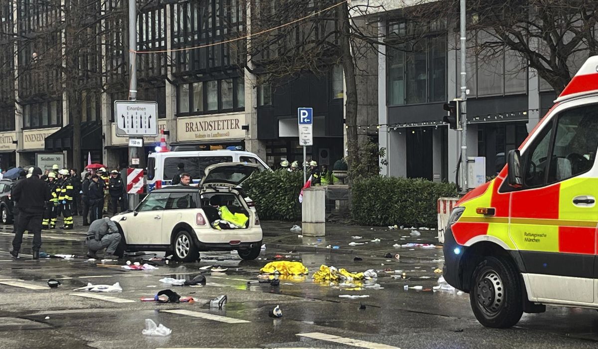 NextImg:At least 28 are hurt as a driver plows into a demonstration in Germany