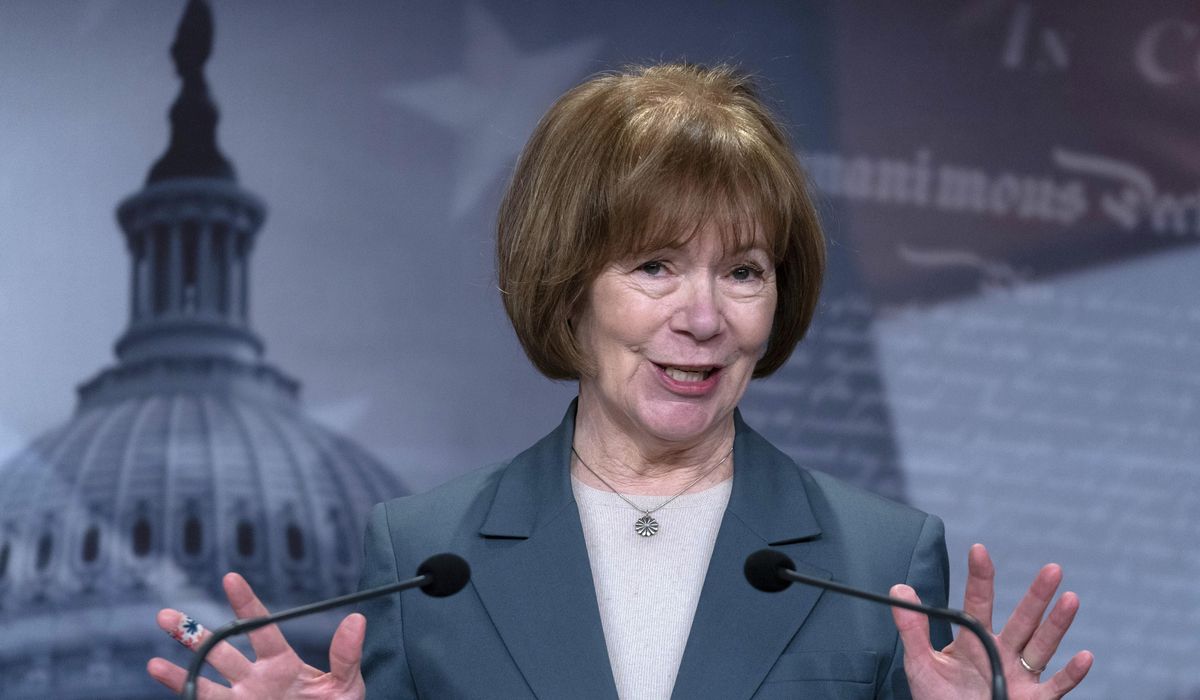 NextImg:Sen. Tina Smith of Minnesota won’t seek reelection, dealing blow to Democrats’ hopes to take Senate