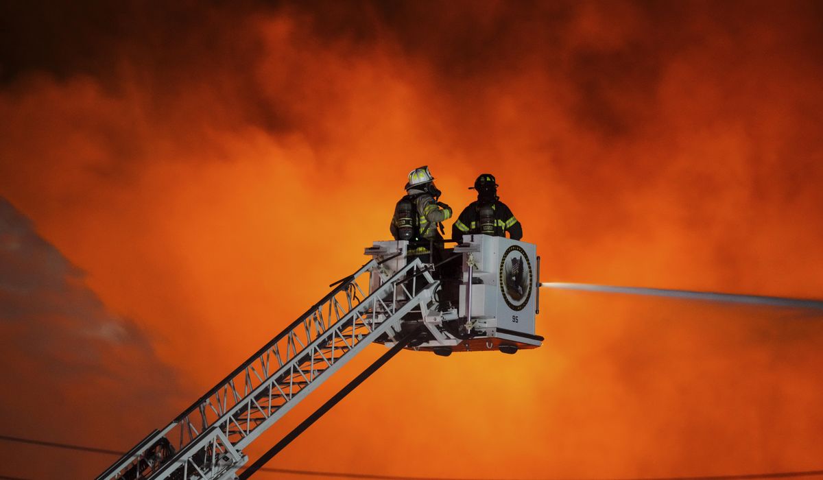 NextImg:Massive fire breaks out at Pennsylvania aerospace manufacturer, prompting shelter-in-place order