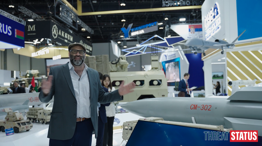 The China National Precision Machinery Import & Export Corporation displays their CM-302 Supersonic Anti-ship Missile (AShM)