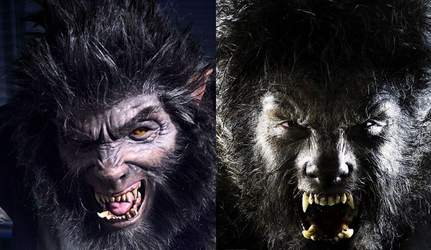 Wolf Man as imagined for Universal Epic Universe's Dark Universe's "Monsters Unchained: The Frankenstein Experiment" compared to Benicio Del Toro's portrayal of Universal's expensive 2010 remake "The Wolf Man."