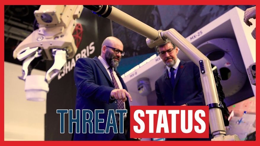 Retired Navy Vice Admiral and L3Harris VP Dave Johnson sits down National Security Editor Guy Taylor at IDEX 2025.