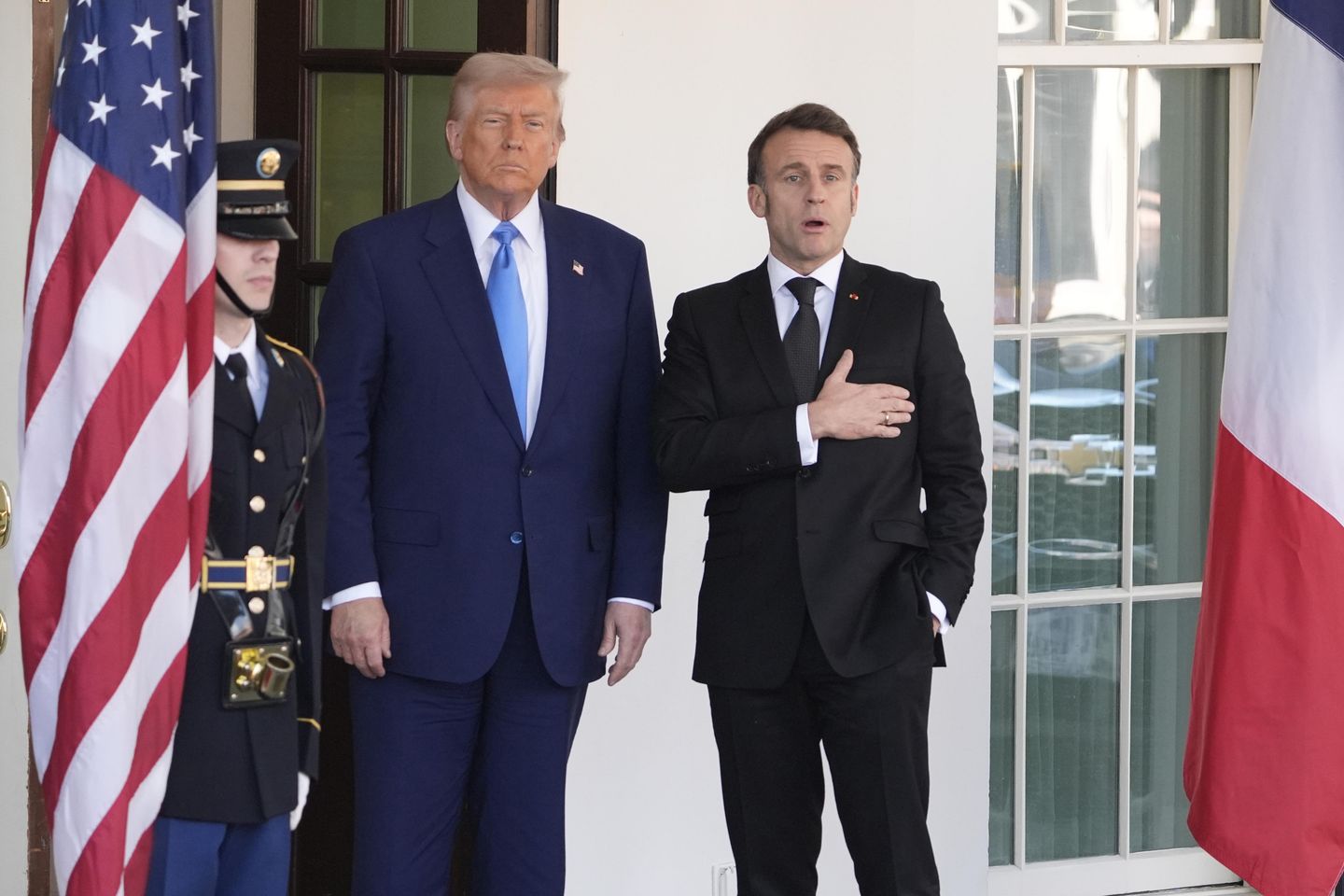 Trump, Macron spar over Ukraine funding during Oval Office meeting