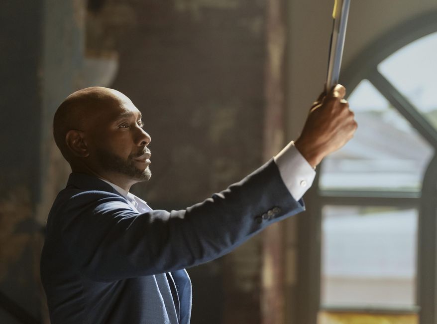 This image released by CBS shows Morris Chestnut as Dr. John Watson in a scene from "Watson." (Colin Bentley/CBS via AP)