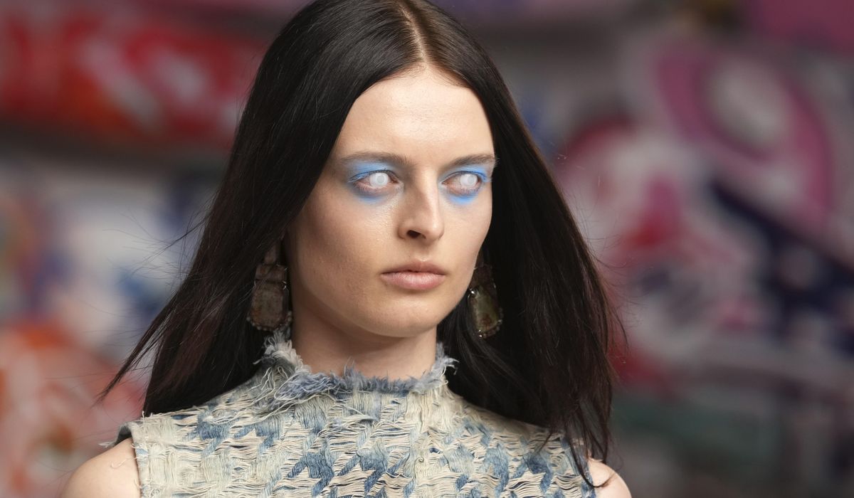 NextImg:Diesel evokes Zombie apocalypse at Milan Fashion Week with milky gazes and spray-painted smiles