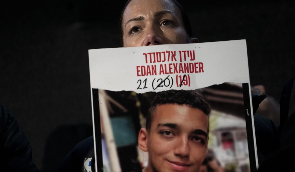 NextImg:Hamas says it will only release American-Israeli hostage if truce agreement is implemented