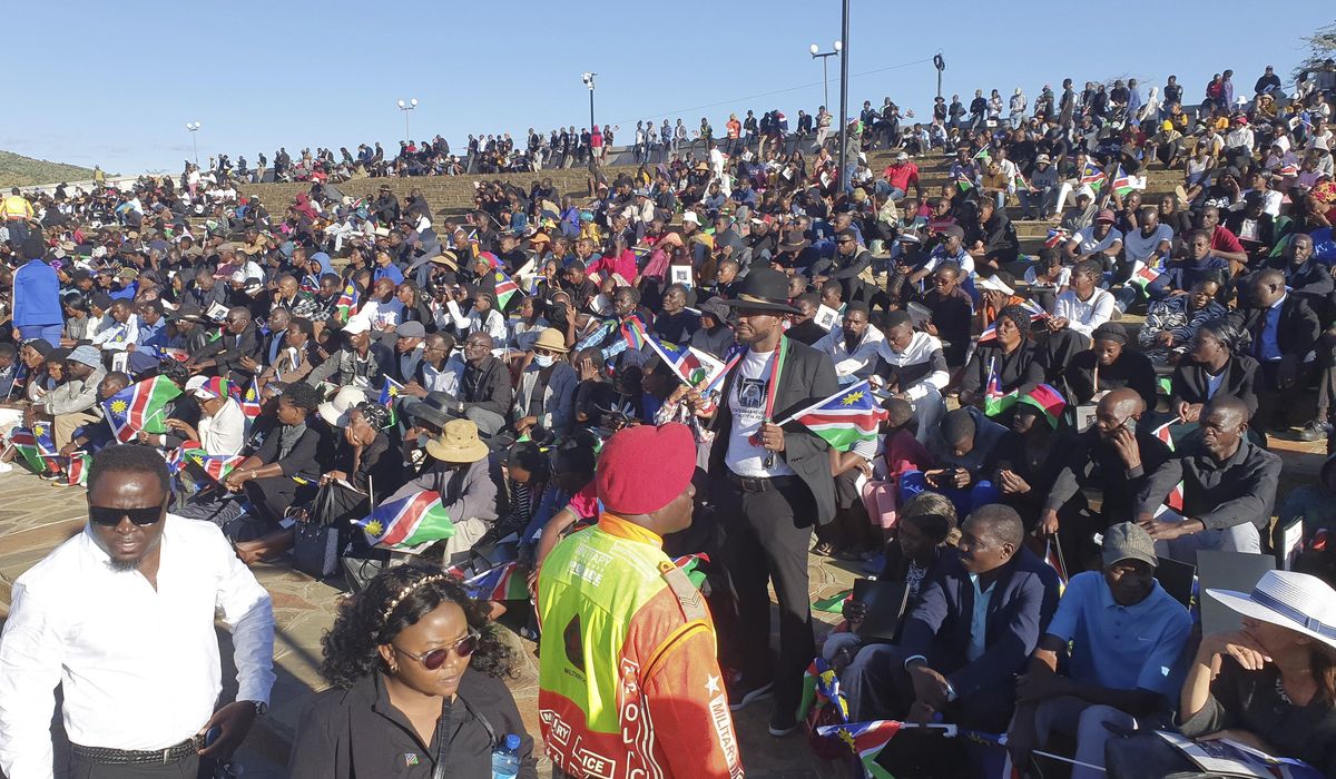 NextImg:Sam Nujoma, Namibia’s founding president, is laid to rest and praised as the last African liberator