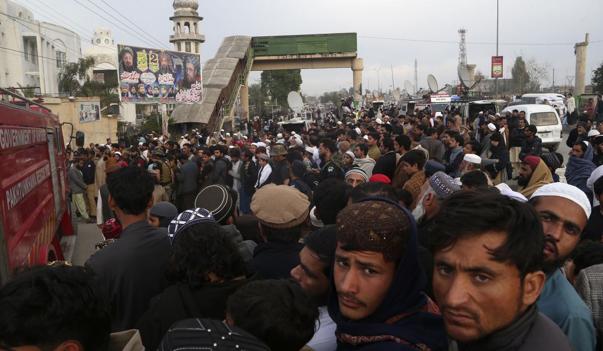 NextImg:Thousands attend funeral for senior Taliban-linked cleric slain in Pakistan’s northwest