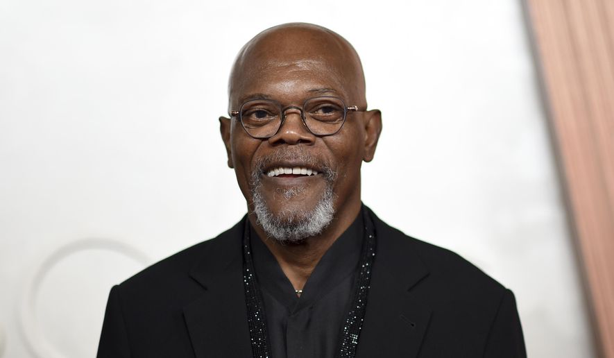 Samuel L. Jackson arrives at the Oscars on Sunday, March 2, 2025, at the Dolby Theatre in Los Angeles. (Photo by Richard Shotwell/Invision/AP)