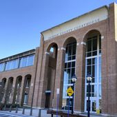 The Fairfax County, Va., Courthouse, is seen, March 7, 2023. (AP Photo/Matthew Barakat, File)