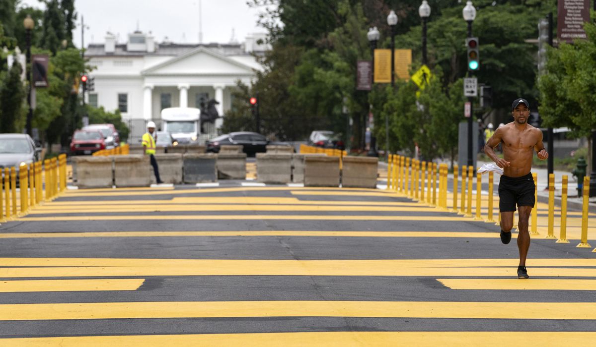 NextImg:Washington, DC, to remove ‘Black Lives Matter’ painting from street near White House, mayor says