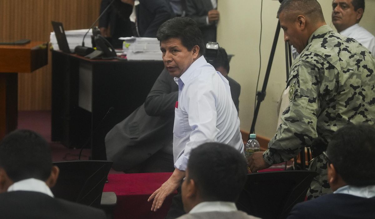 NextImg:Peruvian ex-President Castillo is on trial for a failed attempt to dissolve Congress