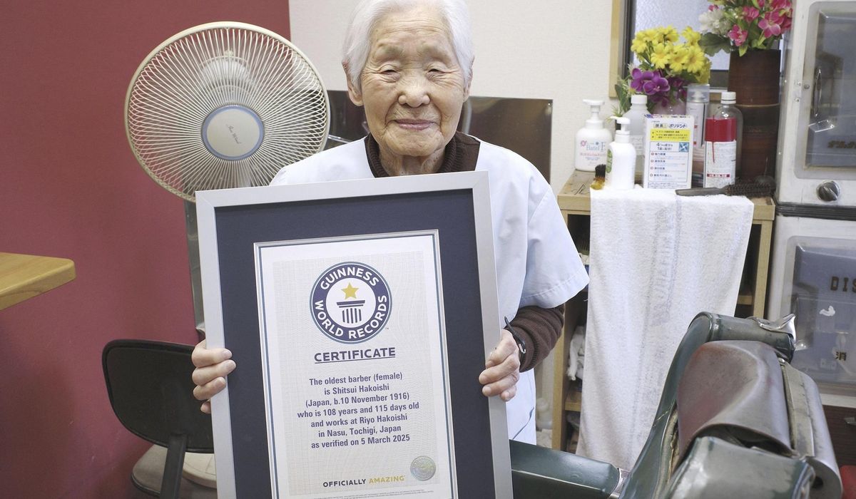 NextImg:Meet the world’s oldest female barber. A 108-year-old Japanese woman is overjoyed at the recognition