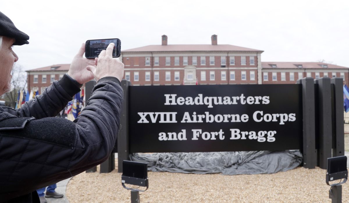 NextImg:Bragg to Liberty and back again: Ceremony to rechristen Army post once named for a Confederate