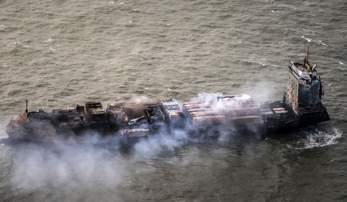 NextImg:U.K. police arrest a man on suspicion of manslaughter in the North Sea ship collision