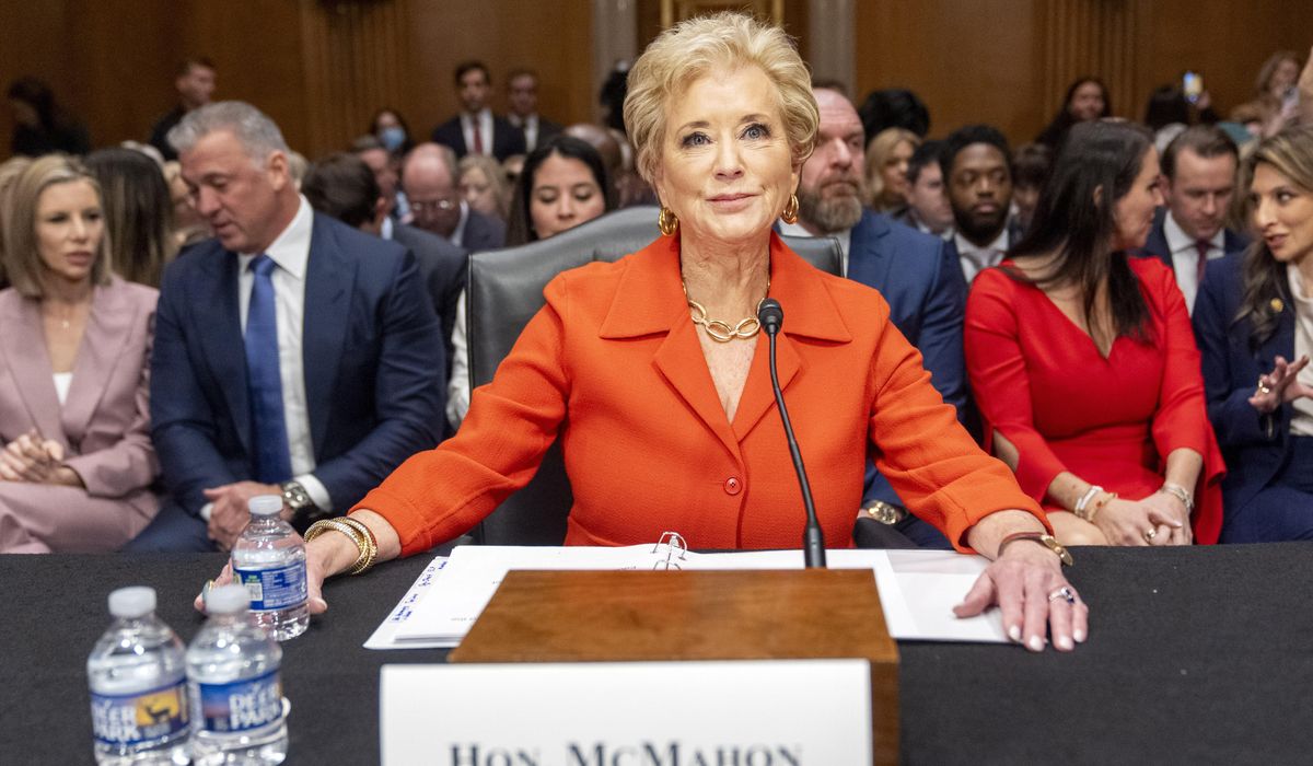 NextImg:Education Secretary McMahon’s unusual mission: ‘Put herself out of job,’ says Trump