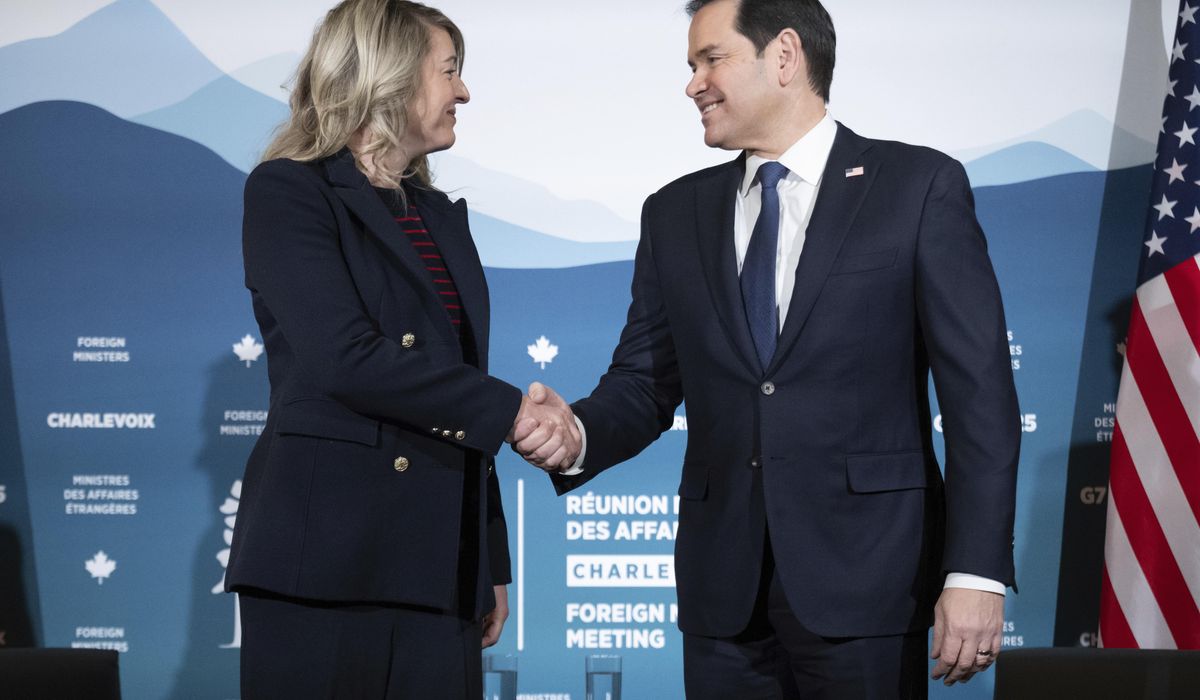 NextImg:Top diplomats from G7 countries meet in Canada as Trump threatens more tariffs on U.S. allies