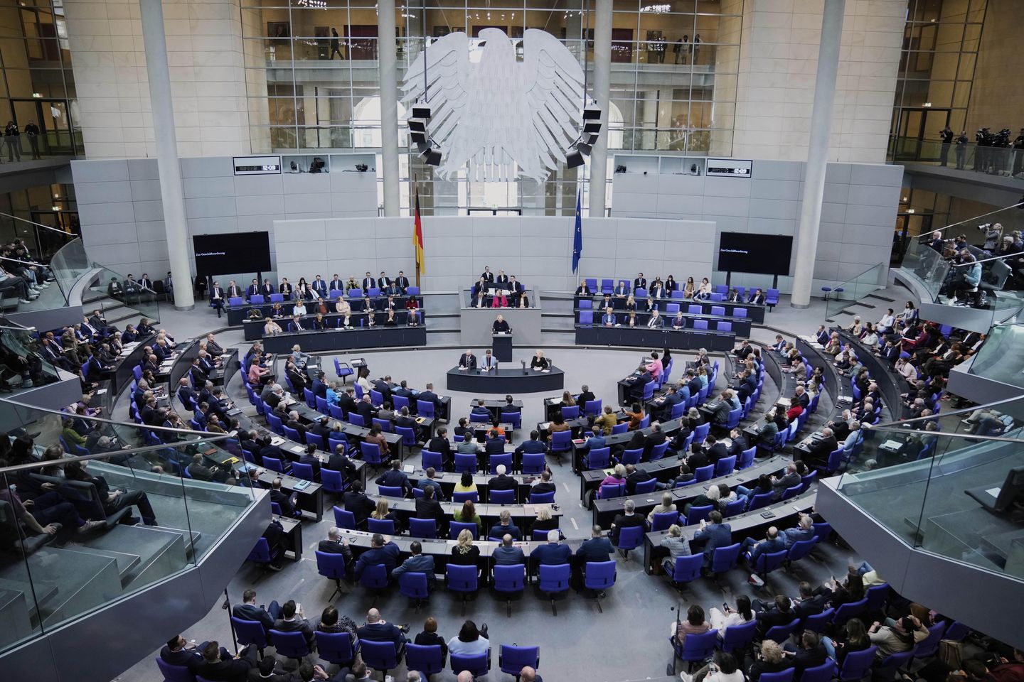 German lawmakers debate loosening debt limits to spend more on defense as Europe's worries grow